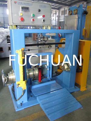 Machine de retorsage de fils à axe unique bleu, bobine de 630 mm, fil de cuivre retorsé