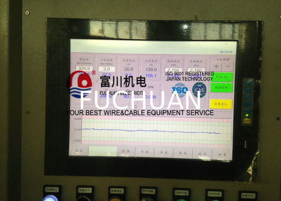 Machine d'extrusion de câble de Fuchuan pour le diamètre de mise en gaine 1-6mm de fil de fil isolé par fil automatique