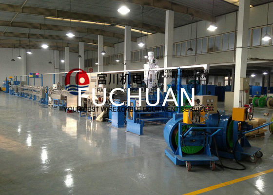 Machine d'extrusion de câble de Fuchuan pour le diamètre de mise en gaine 1-6mm de fil de fil isolé par fil automatique