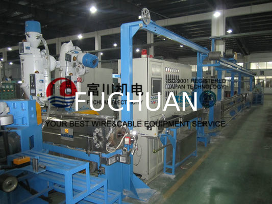 Machine d'extrusion de PVC de Fuchuan pour le fil automatique avec le diamètre 1-6mm de fil du diamètre 70mm de vis