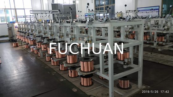 câblage cuivre étamé par 0.03-2.52mm groupant l'équipement de torsion de fabrication de câbles de machine