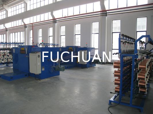 câblage cuivre étamé par 0.03-2.52mm groupant l'équipement de torsion de fabrication de câbles de machine
