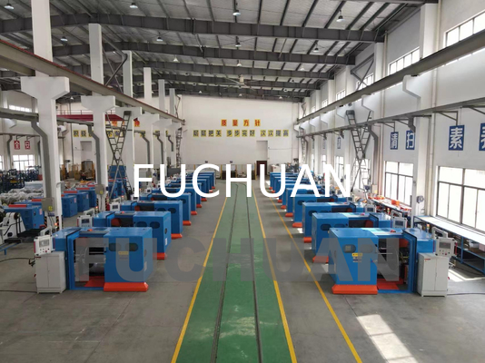 Machine de raccordement de fil de cuivre nu avec échangeur électrique de hauteur, direction de torsion S ou Z et système de commande PLC