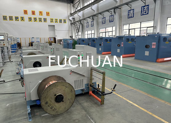 Machine de raccordement de fil de cuivre nu avec échangeur électrique de hauteur, direction de torsion S ou Z et système de commande PLC