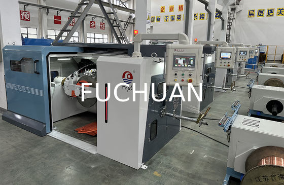Machine à câbles de cuivre à torsion S ou Z, machine à toronner et à tordre, changement électrique de pas avec système de contrôle PLC